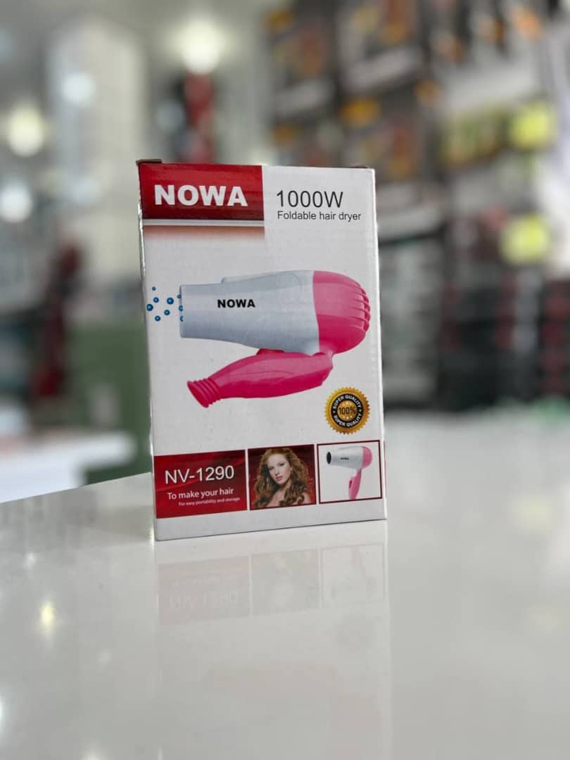 سشوار مسافرتی نوا مدل NV1290 ۱۰۰۰ وات