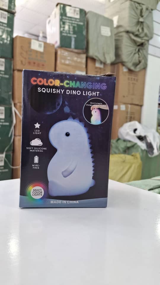 چراغ خواب سیلیکونی ضربه ای دایناسوری