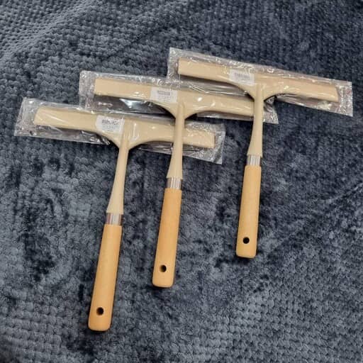 طی شیشه پاکن کوچیک دسته چوبی