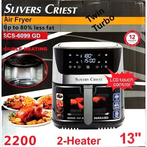 سرخ کن بدون روغن سیلور کرست مدل SCS-6099 ظرفیت ۱۳ لیتر