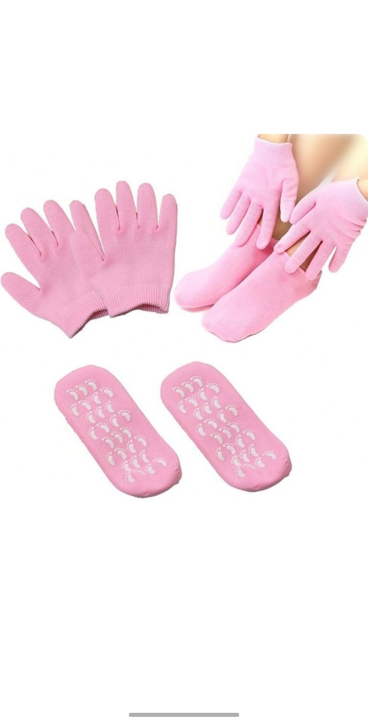 ست دستکش و جوراب سیلیکونی مرطوب کننده و ترمیم کننده